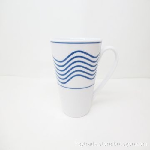 Fine Porcelain A92-W Mug with Decal, Safe to Use, FDA, LFGB Marks